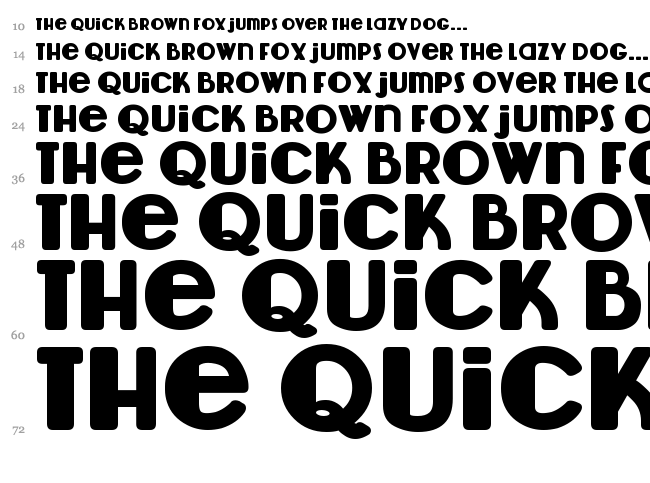 Lemondrop font waterfall